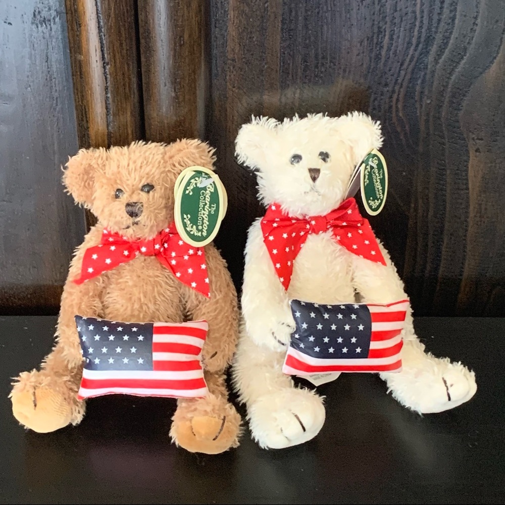 Bearington Bears STARS and STRIPES Patriotic Plush Bear Set